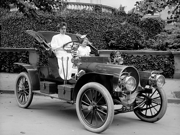 1907, franklin, model d, retro, roadster, HD wallpaper