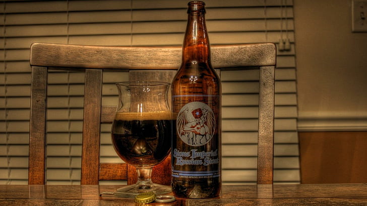 *** Dark Beer ***, Bier, Essen, Trinken, Glas, dunkel, 3d und abstrakt, HD-Hintergrundbild