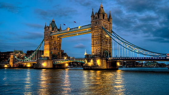 Лондонский мост-пейзаж HD wallpaper, Тауэрский мост, HD обои HD wallpaper