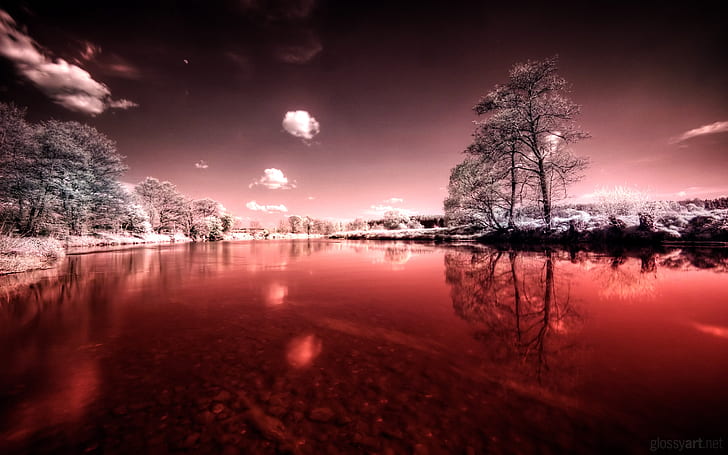 Bloody River HD, nature, landscape, river, bloody, HD wallpaper