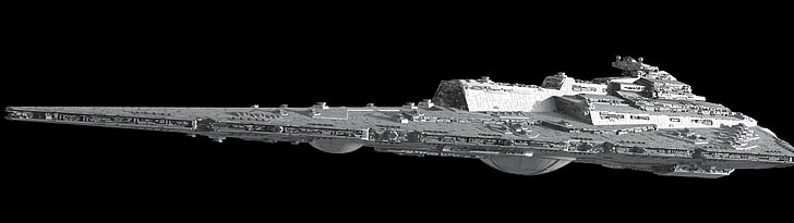 スターウォーズ戦艦、マルチディスプレイ、スターウォーズ、スターデストロイヤー、レンダリング、CGI、宇宙船、 HDデスクトップの壁紙