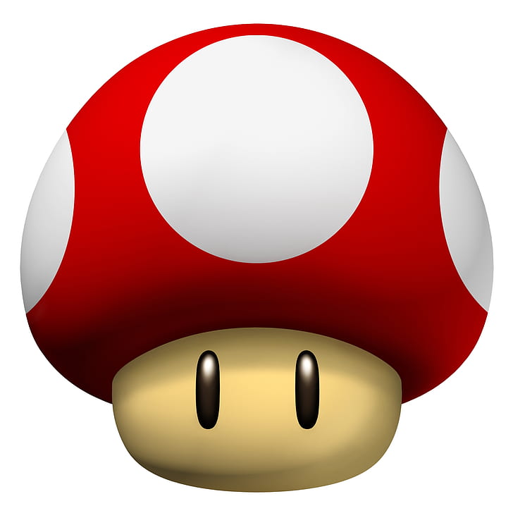 super mario mushroom Video Game Mario HD Seni, jamur, Super Mario, Wallpaper HD