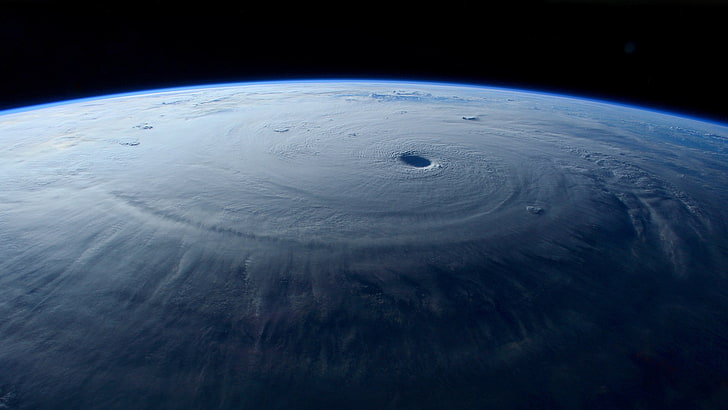 Taifun, Hurrikan, Erde, Atmosphäre, Weltraum, Wolken, HD-Hintergrundbild