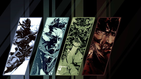Metal Gear Solid Hintergrundbild, Metal Gear Solid, Metal Gear Solid 2, Metal Gear Solid 3: Schlangenfresser, Metal Gear Solid 4, Metal Gear, HD-Hintergrundbild HD wallpaper