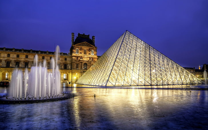 Buildings, The Louvre, HD wallpaper