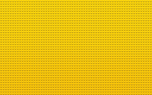 lego, punti, cerchi, giallo, Sfondo HD HD wallpaper