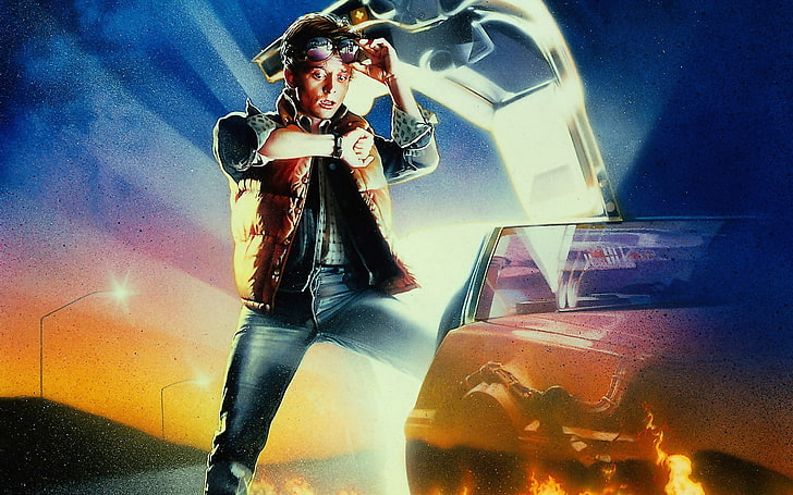 1980, Regreso al futuro, Michael J. Fox, películas, Fondo de pantalla HD