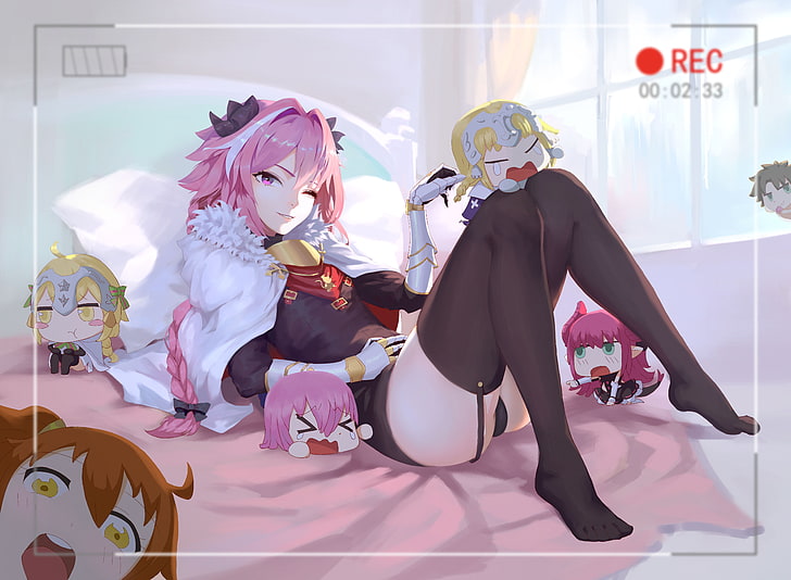 Fate Series, Fate / Apocrypha, Fate / Grand Order, Rider of Black (Fate / Apocrypha), Astolfo (Fate / Apocrypha), anime boys, Tapety HD
