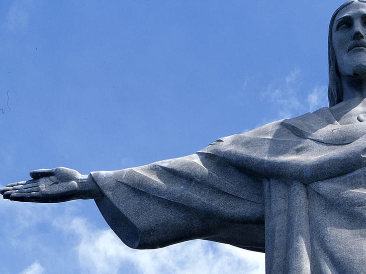 Escultura de estátua do Cristo Redentor Rio de Janeiro HD, cristo do redentor, digital / obra de arte, a, estátua, de, escultura, rio, cristo, janeiro, redentor, HD papel de parede