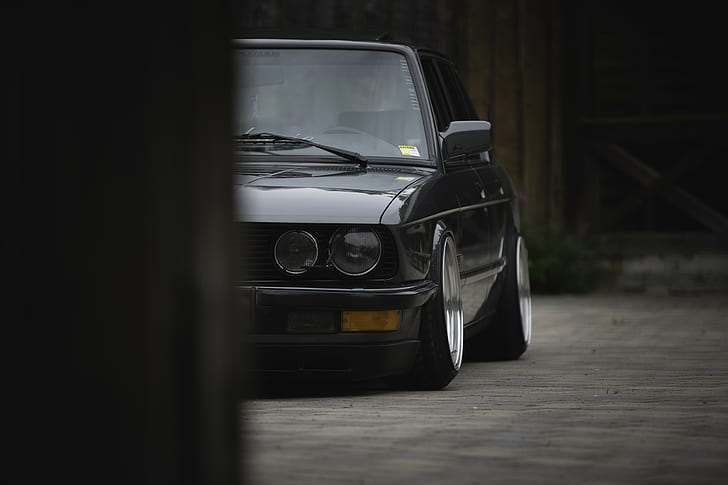 Stance, Stanceworks, lowered, low, BMW E28, HD wallpaper
