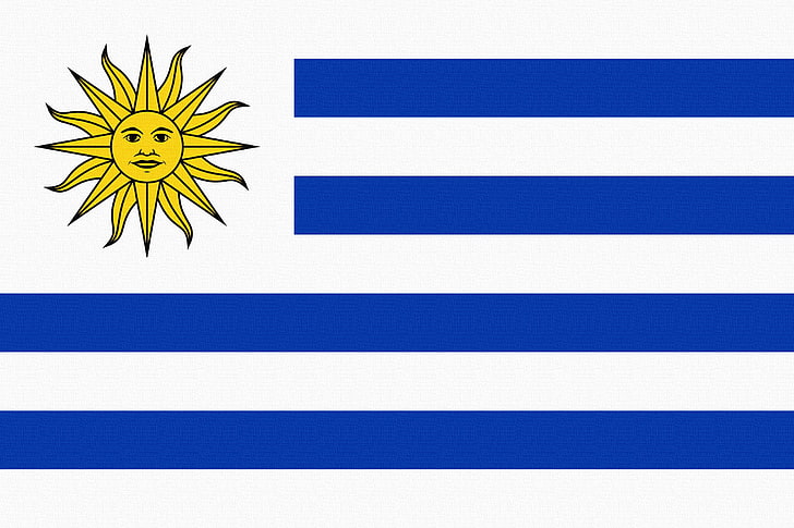 Слънцето, флаг, фотошоп, Уругвай, HD тапет