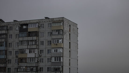 ciudad, fondo simple, edificio, Rusia, Fondo de pantalla HD HD wallpaper