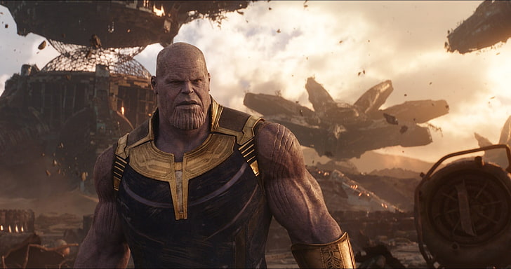 Thanos movie still screenshot, Thanos, Marvel Cinematic Universe, Avengers: Infinity war, The Avengers, HD wallpaper