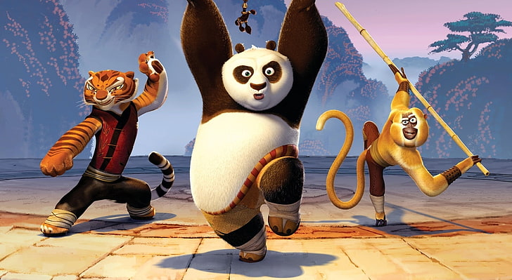 Kung Fu Panda 2 Movie, Kung Fu Panda illustration, Cartoons, Kung Fu Panda, kung fu panda 2, kung fu panda 2011, kung fu panda 2 2011, kung fu panda 2 movie, the kaboom of doom, kung fu panda 2 the kaboom of doom, HD wallpaper