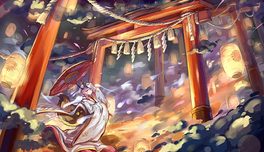 Fate Series, Fate / Extra, Caster (Fate / Extra), Tamamo no Mae, Wallpaper HD HD wallpaper