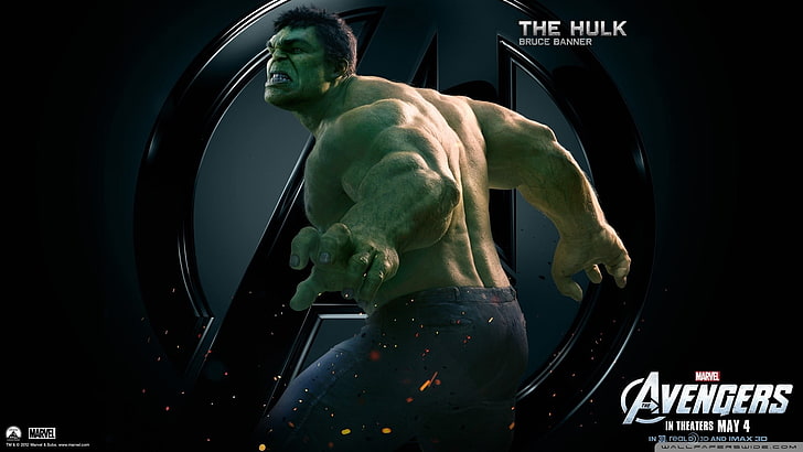 Marvel Avengers The Hulk fond d'écran, films, The Avengers, Hulk, Marvel Cinematic Universe, Fond d'écran HD