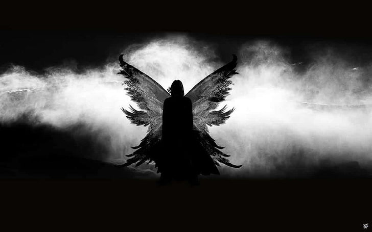 angel cover, angel, wings, HD wallpaper