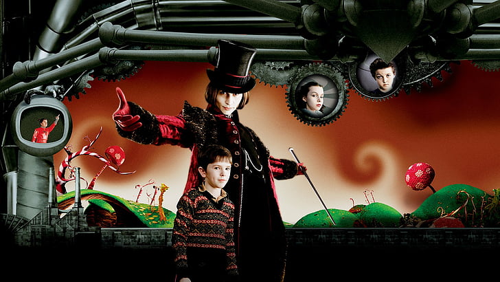 Film, Charlie und die Schokoladenfabrik, Johnny Depp, Willy Wonka, HD-Hintergrundbild