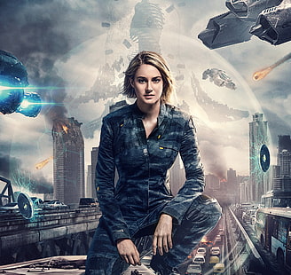 Shailene Woodley, Tris, Divergent Series, Allegiant, HD wallpaper HD wallpaper