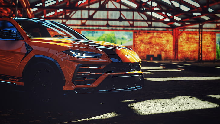 Lamborghini Urus, Lamborghini, Urus, car, Forza Horizon 4, Sunny, Manhart, HD wallpaper