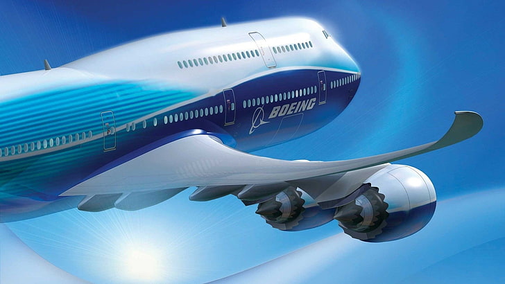 pesawat, Boeing 747, Wallpaper HD