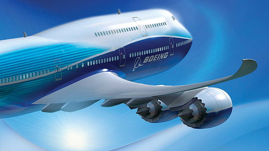 samolot, Boeing 747, Tapety HD HD wallpaper