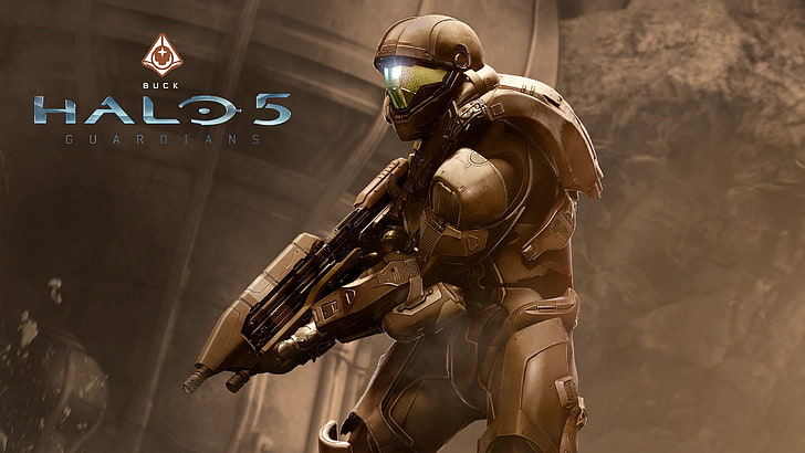 Halo 5, ODST, senapan mesin, Buck, video game, Wallpaper HD