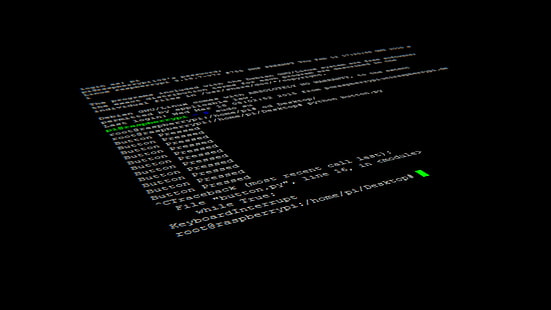 teks putih pada latar belakang hitam, foto program komputer, Linux, kode, latar belakang sederhana, komputer, terminal, Raspberry Pi, Wallpaper HD HD wallpaper