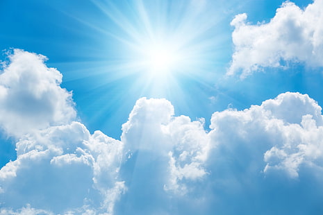 Tierra, cielo, nube, rayo de sol, Fondo de pantalla HD HD wallpaper