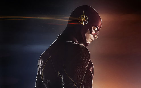 El cartel de Flash, Programa de televisión, The Flash (2014), Barry Allen, Flash, Grant Gustin, Fondo de pantalla HD HD wallpaper