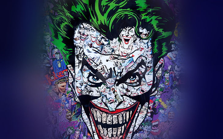 joker, art, face, illustration, HD wallpaper