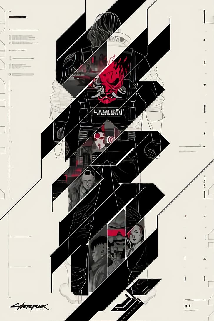 Cyberpunk 2077, cyberpunk samurai, cyberpunk, HD wallpaper