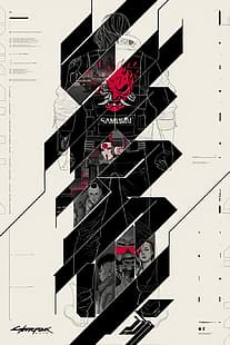 Cyberpunk 2077, cyberpunk samuraj, cyberpunk, Tapety HD HD wallpaper