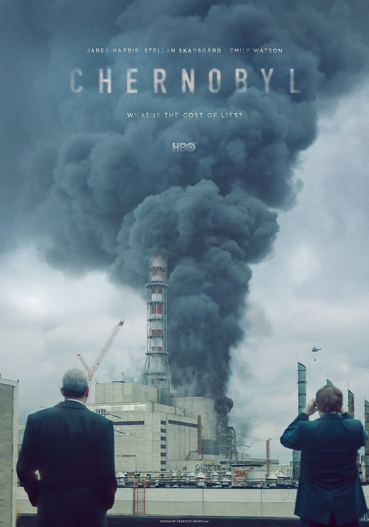 Chernobyl, HBO, serial tv, bencana, poster, pembangkit listrik tenaga nuklir, mendung, Wallpaper HD, wallpaper seluler