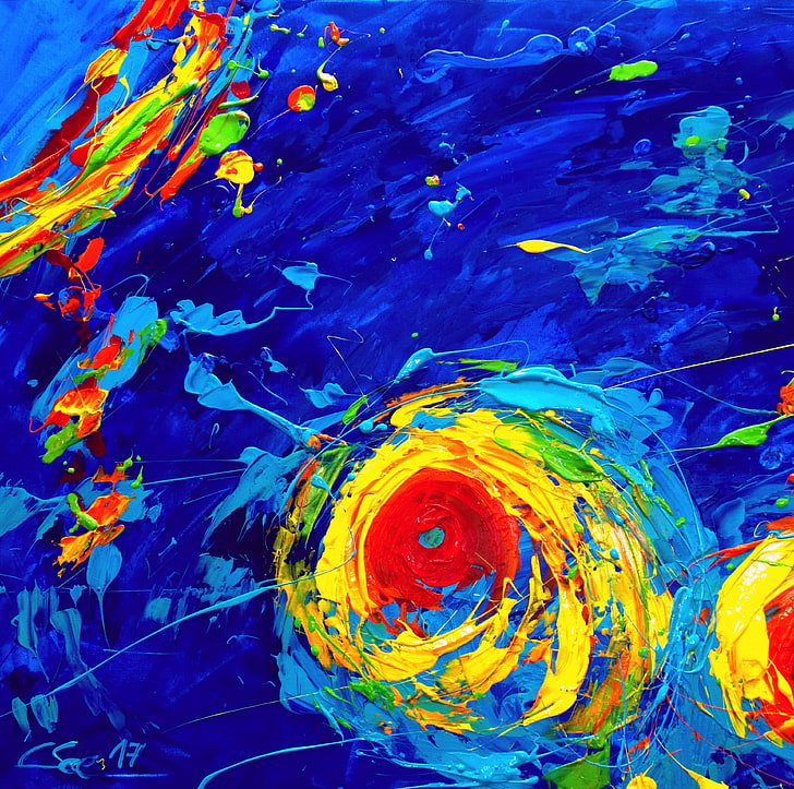 Hurricane Irma Storm hits west coast of Florida, Artistic, Drawings, Colorful, Painting, oilpainting, HD wallpaper