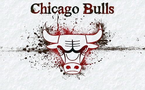 Чикаго Булс, Баскетбол, НБА, лого на чикаго бикове, лого, фон, Баскетбол, НБА, лога, Чикаго Булс, бик, HD тапет HD wallpaper