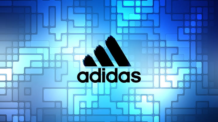 Adidas blau, Adidas, blau, HD-Hintergrundbild