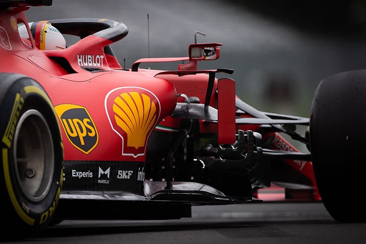 Sebastian Vettel, Ferrari F1, Formel 1, banor, HD tapet