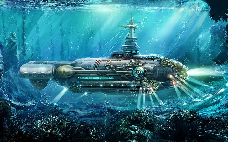 Nautilus, sottomarino, Sfondo HD