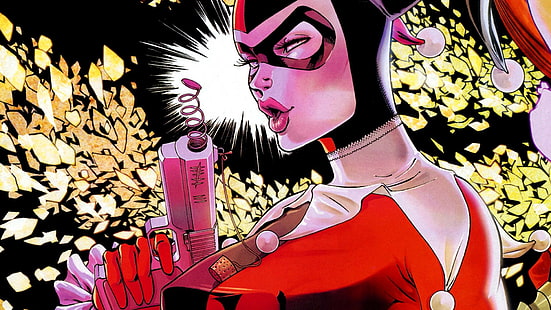 Ilustración de DC Harley Quinn, Harley Quinn, DC Comics, Fondo de pantalla HD HD wallpaper