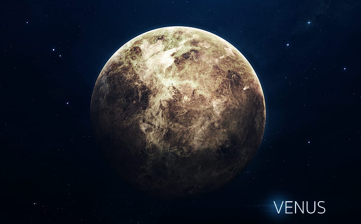 Венера, космическое искусство, космос, цифровое искусство, Вадим Садовский, HD обои