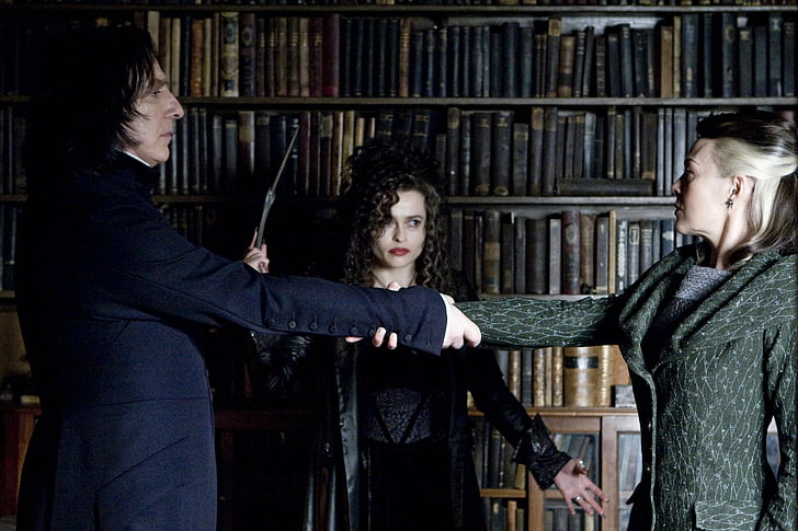 Harry Potter, Harry Potter et le Prince de sang mêlé, Bellatrix Lestrange, Severus Snape, Fond d'écran HD