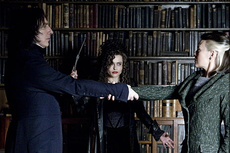 Harry Potter, Harry Potter e il Principe Mezzosangue, Bellatrix Lestrange, Severus Snape, Sfondo HD HD wallpaper