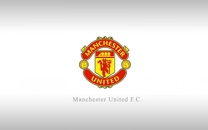 ФК Манчестер Юнайтед, Манчестер Юнайтед логотип, фон, HD обои