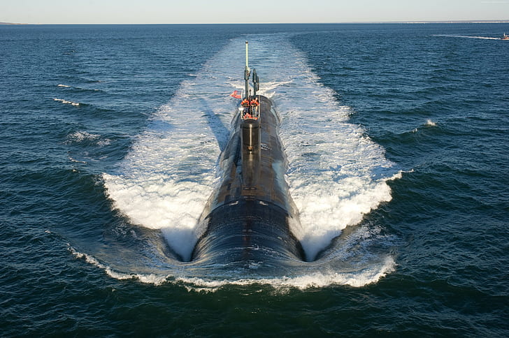 Вирджиния класса, SSN-784, USS North Dakota, ВМС США, подводная лодка, HD обои