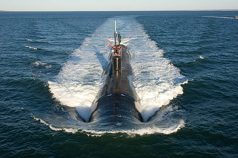 Virginia-class, SSN-784, USS North Dakota, U.S. Navy, submarine, HD wallpaper HD wallpaper
