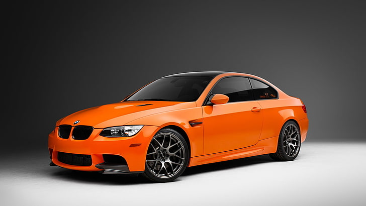 turuncu BMW coupe, turuncu arabalar, araba, BMW, HD masaüstü duvar kağıdı