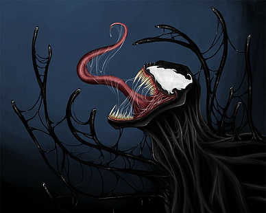 Цифров тапет на Marvel Venom, Venom, Marvel Comics, HD тапет HD wallpaper