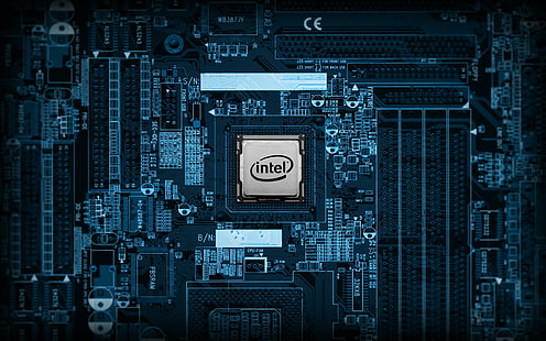 Intel, placas-mãe, tecnologia, computador, circuitos, eletrônicos, HD papel de parede HD wallpaper