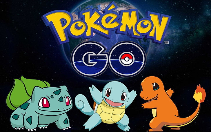 Pokemon Go Wallpaper, Pokemon Go, Squirtle, Charmander, Bulbasaur, HD-Hintergrundbild